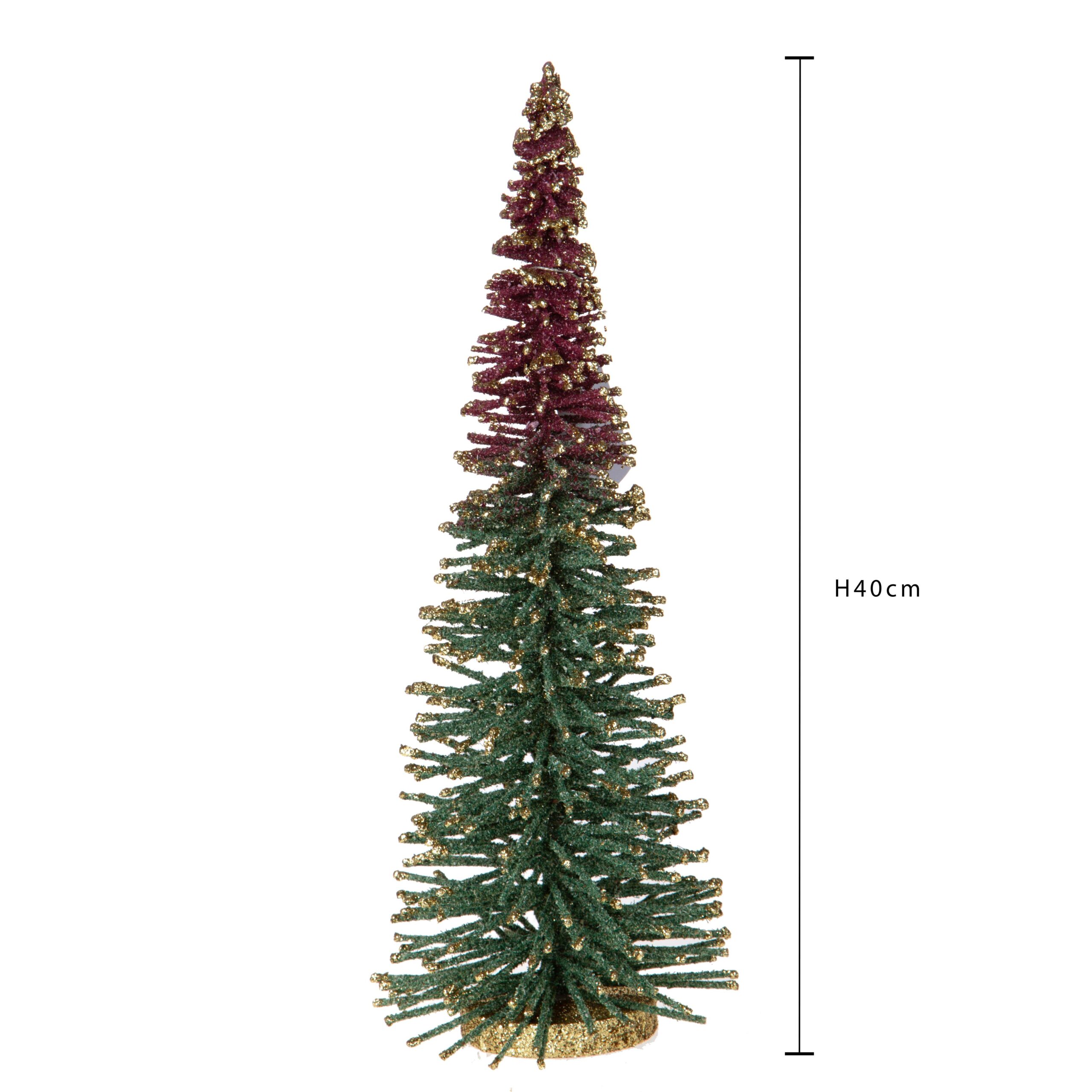 albero di natale conico con glitter 35 cm – rosso o bianco (copia)