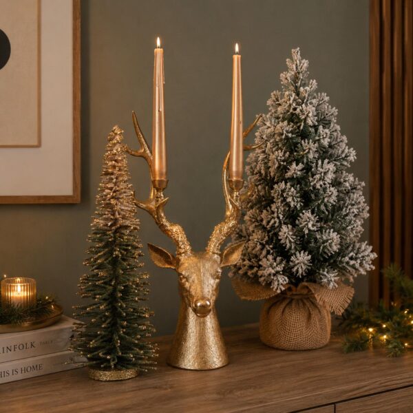 albero di natale da tavolo innevato con base in juta – 75 cm (copia)