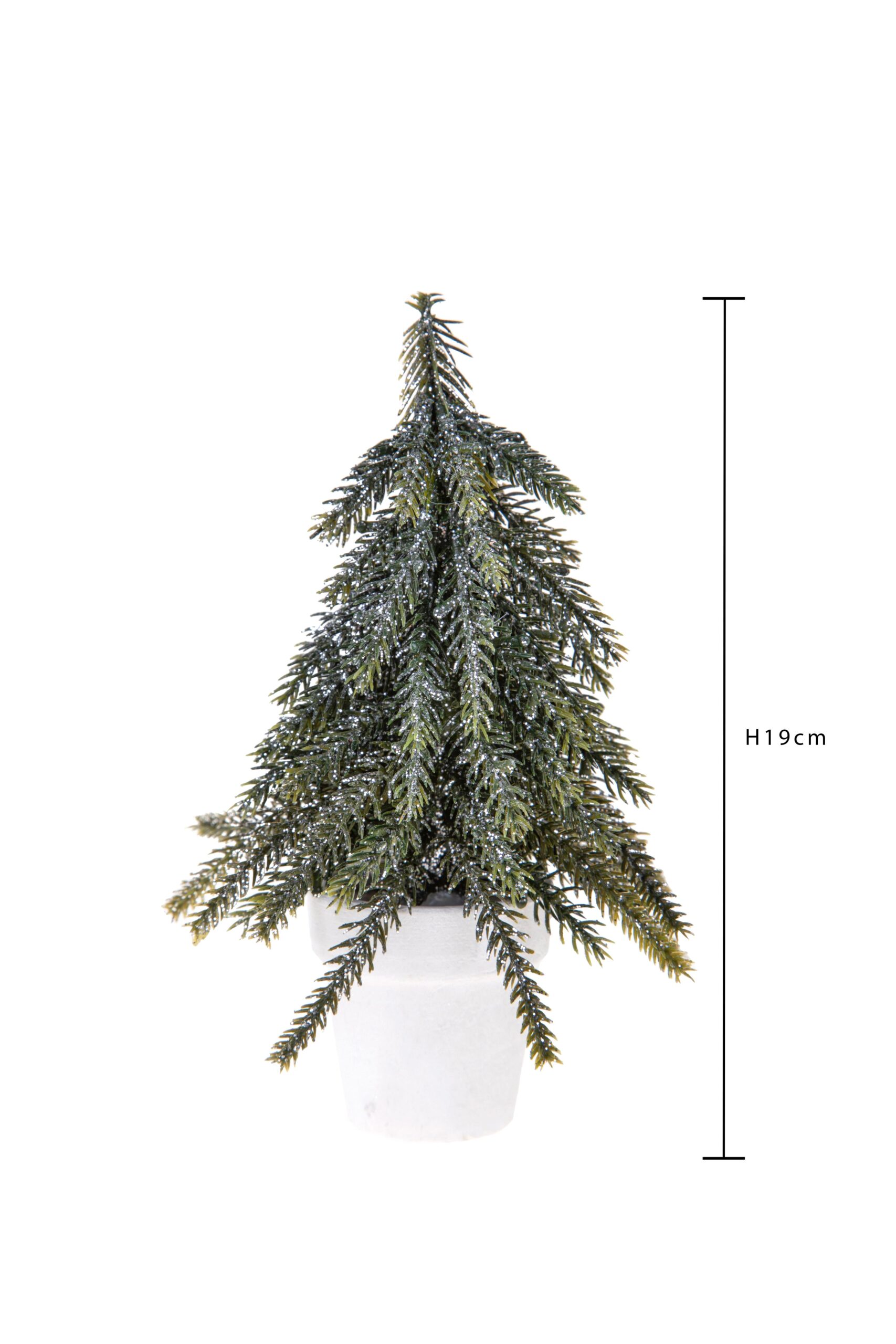 albero di natale con bacche rosse e pigne brinate in vaso (copia)