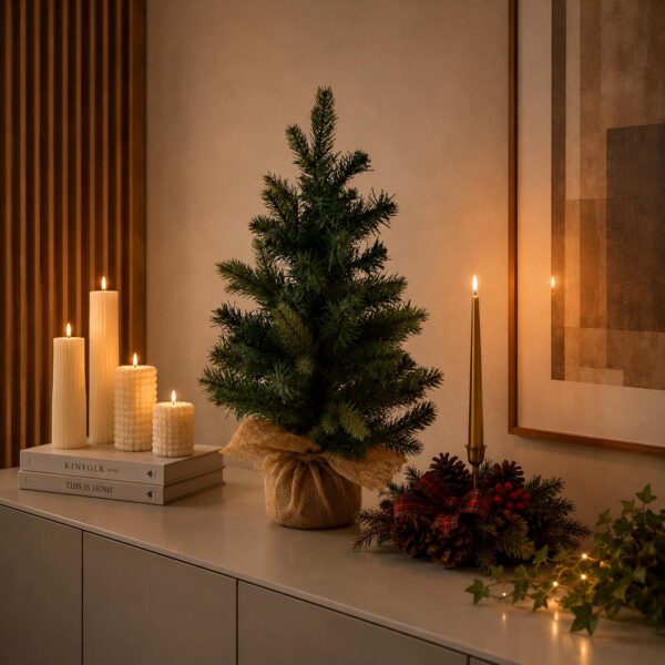 albero di natale con pigne e base in juta – 47 cm (copia)