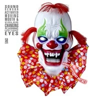 maschera da clown demoniaco con occhi luminosi (copia)