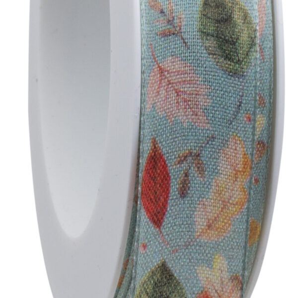 nastro decorativo con foglie di quercia autunnali in tessuto – 15 mm x 18 metri (copia)