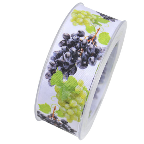 nastro decorativo autunnale con foglie arancioni e bordi in velluto (copia)