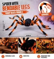 ragno peloso nero e viola modellabile 80 cm (copia)