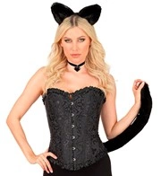kit da gattina con coda orecchie e papillon (copia)