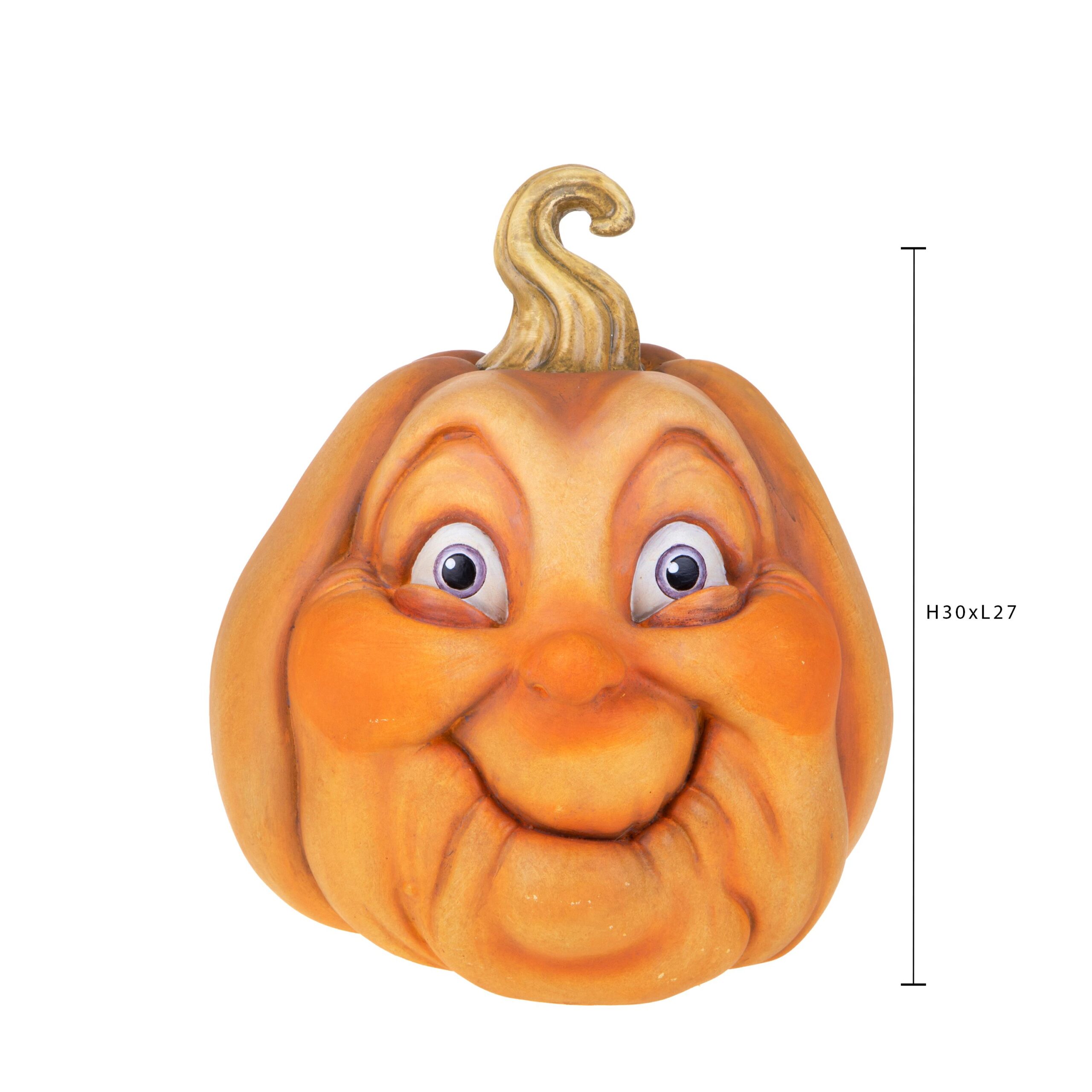 zucca decorativa con faccia buffa in resina (copia)