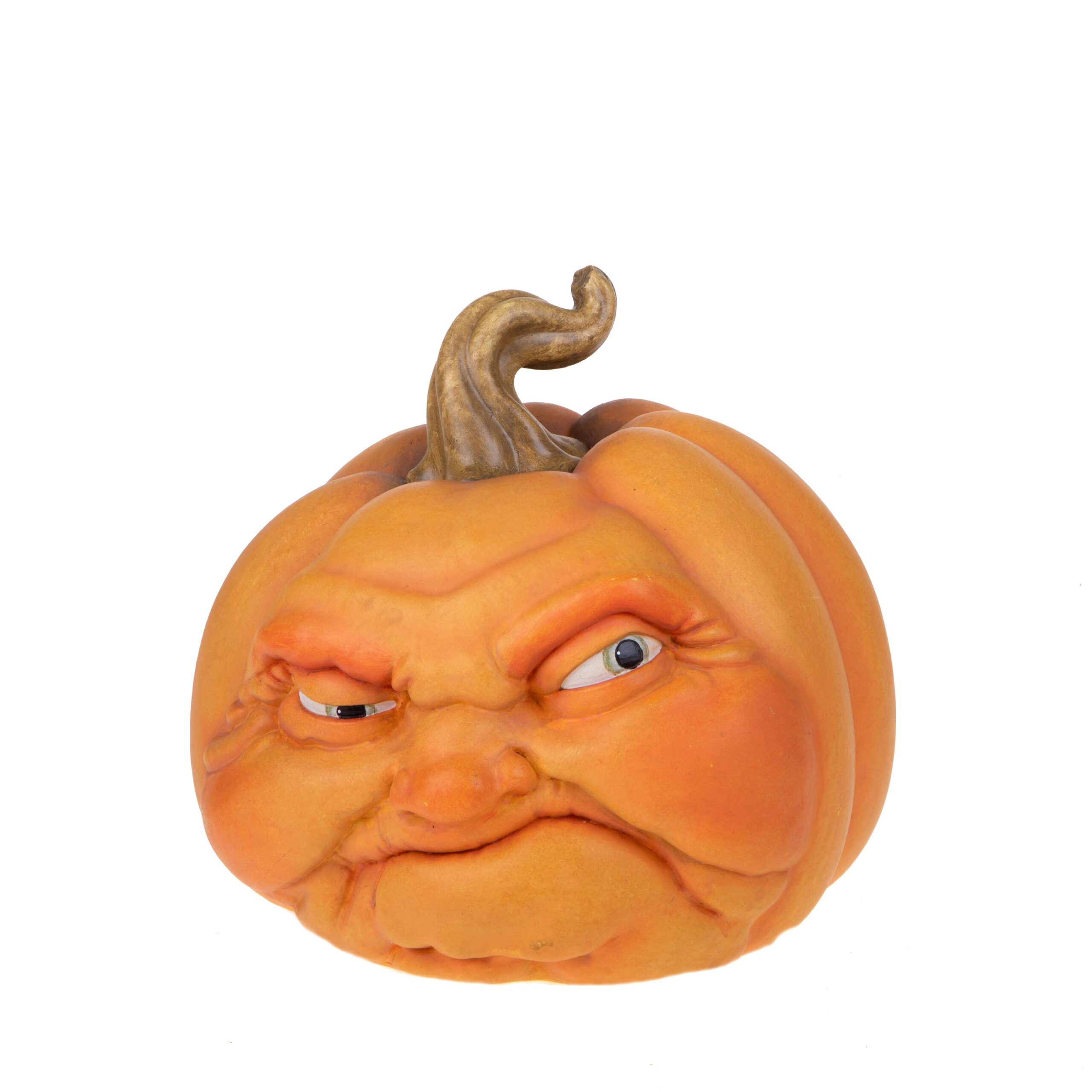 zucca decorativa con faccia sorridente in resina (copia)