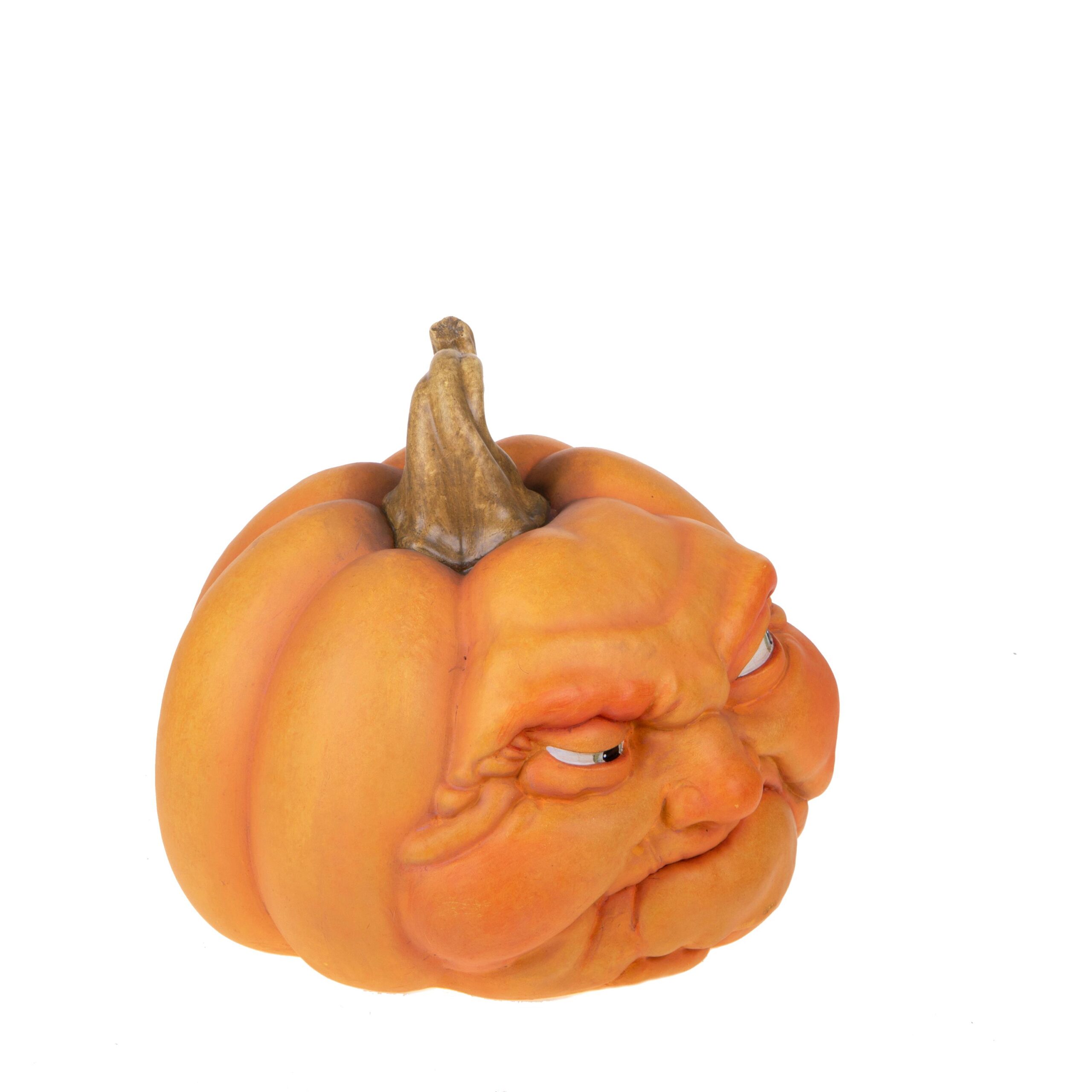 zucca decorativa con faccia sorridente in resina (copia)