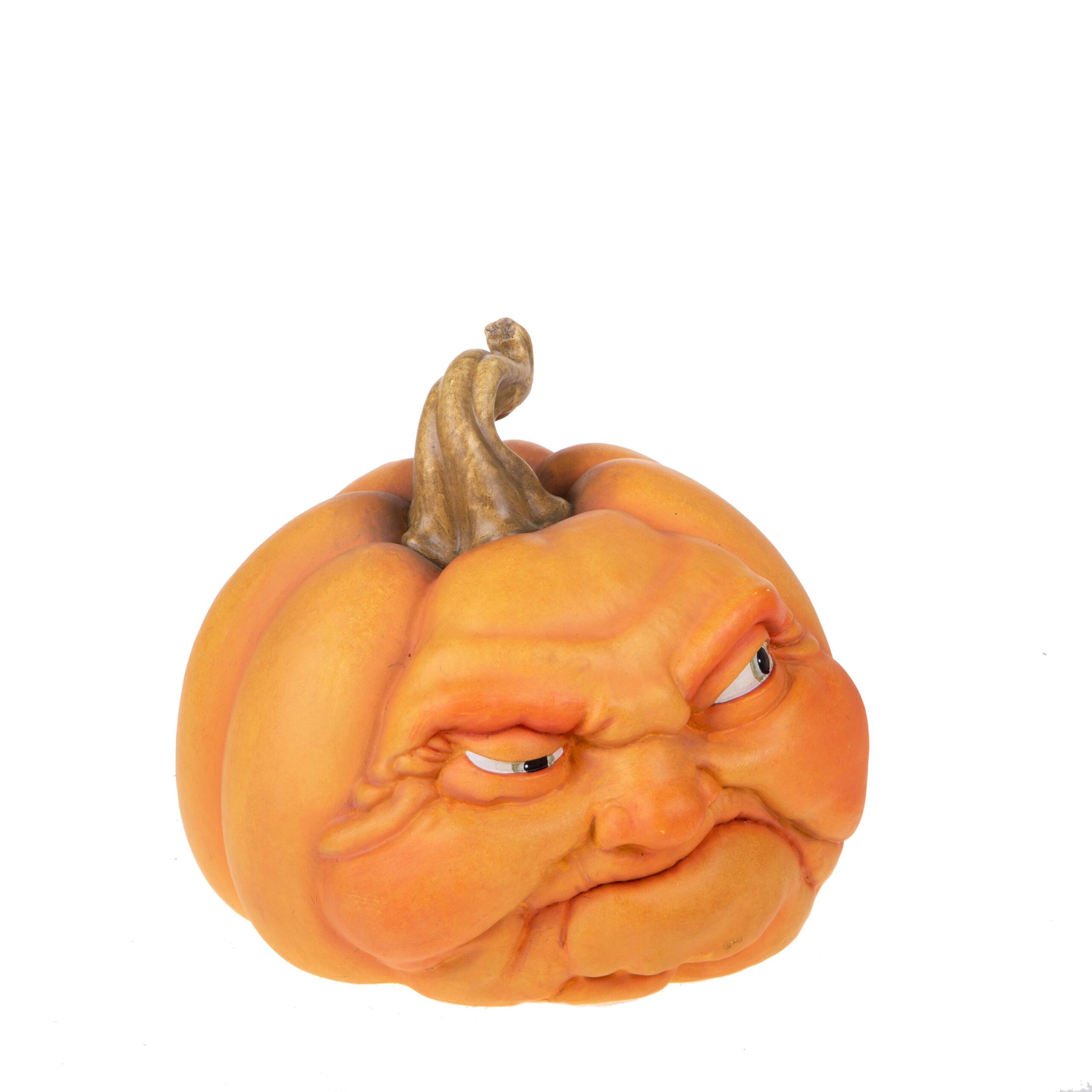 zucca decorativa con faccia sorridente in resina (copia)