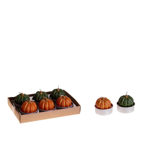 gnomo autunnale con zucca, foglie e ghiande in resina (copia)