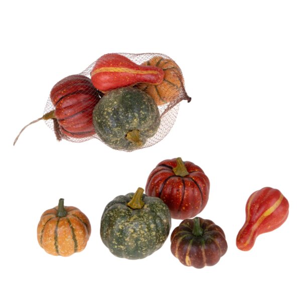set 6 candele tealight a forma di zucca arancioni e verdi (copia)