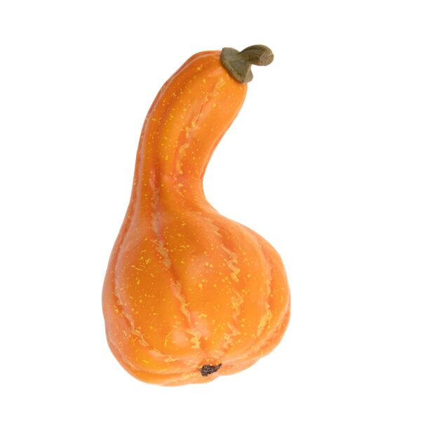 zucca decorativa autunnale in legno arancione con listelli curvi (copia)