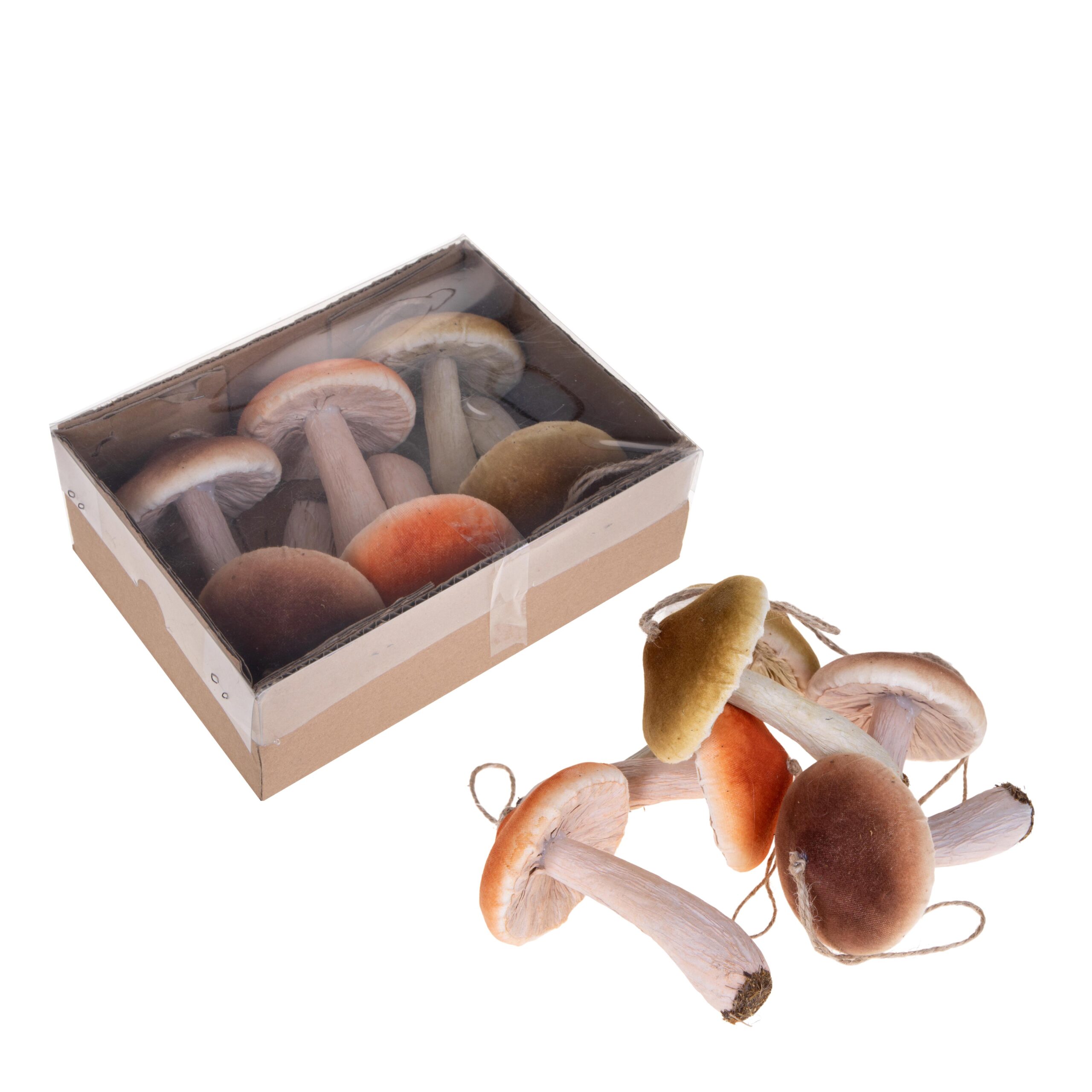 candeline tealight autunnali a forma di fungo con riccio (copia)