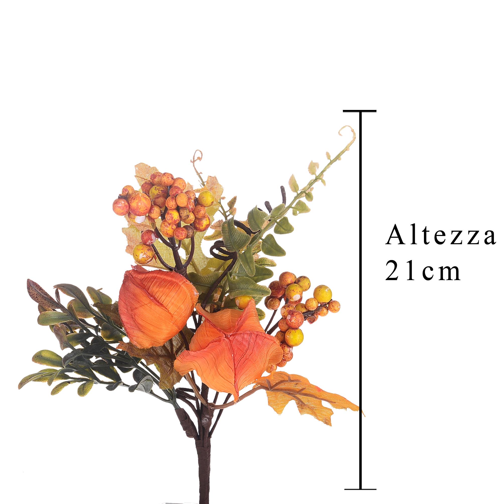 pick decorativo autunnale con frutta, bacche, foglie e pigne (copia)