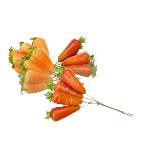 carote artificiali mini decorative con pick