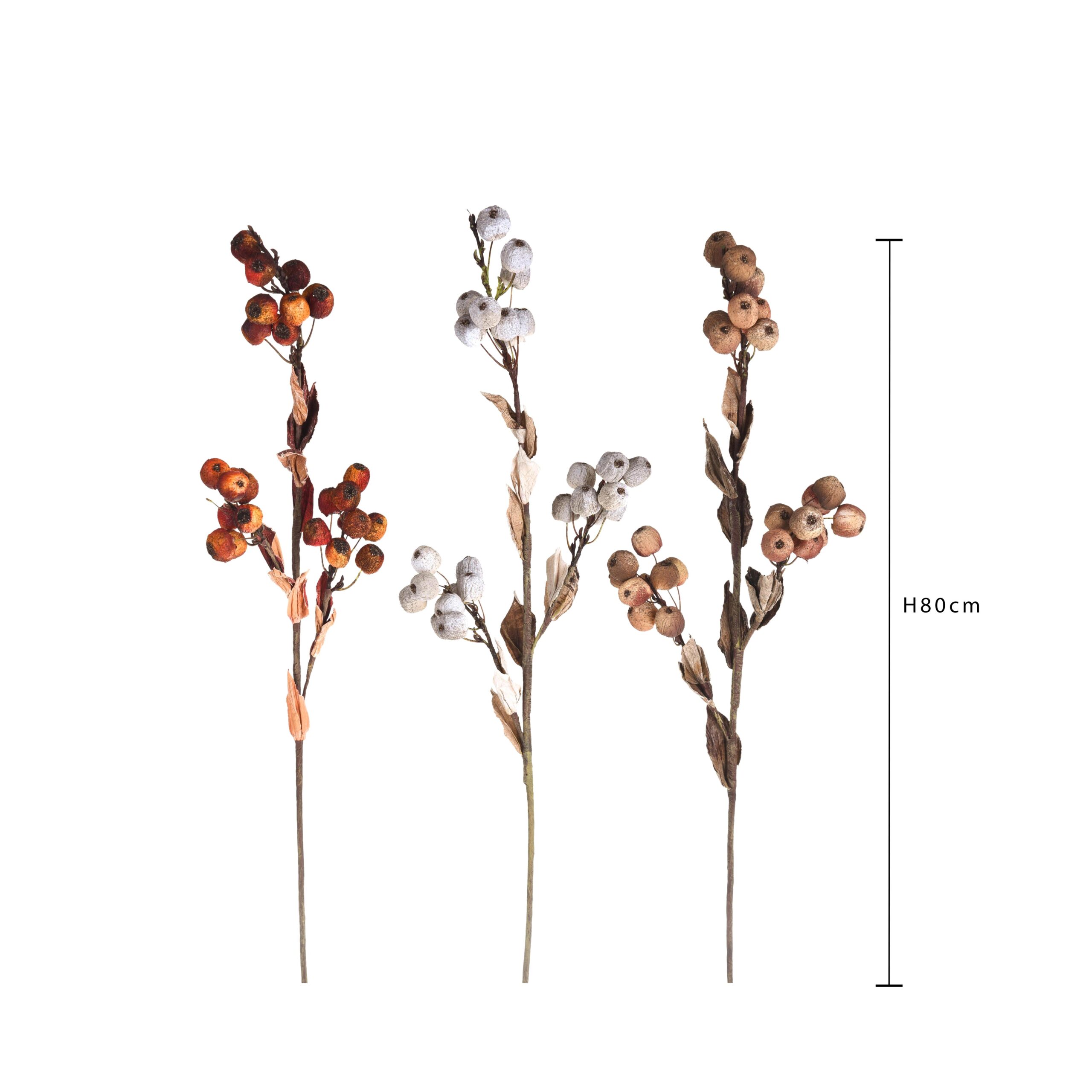 ramo decorativo autunnale con bacche e foglie artificiali – 84 cm (copia)