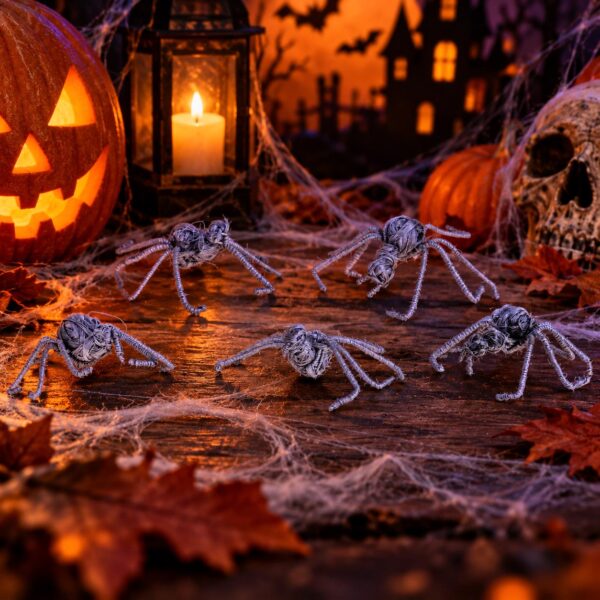 ghirlanda halloween da appendere in metallo con zucche teschi e gufi (copia)