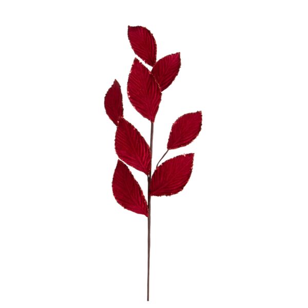 ramo di magnolia artificiale con foglie autunnali marroni e ramate (copia)