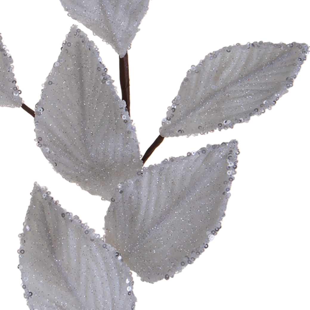 ramo di magnolia artificiale con foglie autunnali marroni e ramate (copia)
