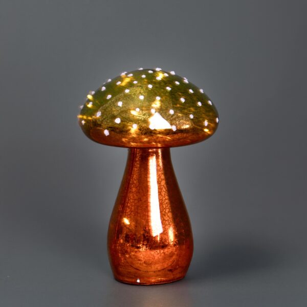 fungo decorativo gigante in legno naturale con cappello arrotondato (copia)