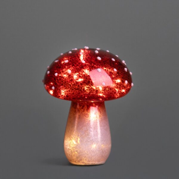 fungo decorativo gigante in legno naturale con cappello arrotondato (copia)