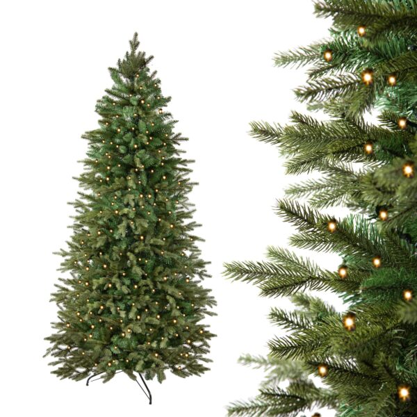 albero di natale artificiale cervino 200 cm con 450 led – 746 rami pe e pvc (copia)