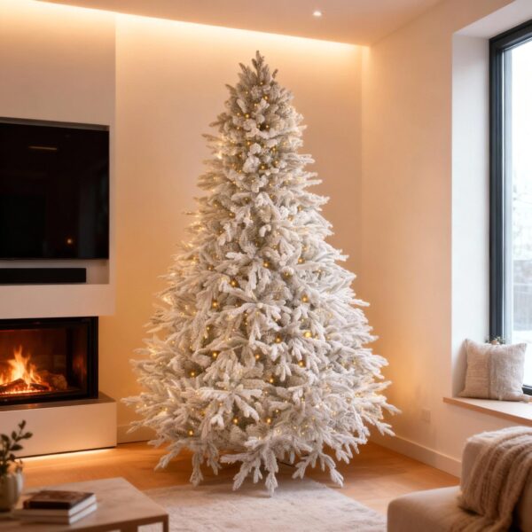 albero di natale nobilis innevato 200 cm con 400 led – 1493 punte (copia)