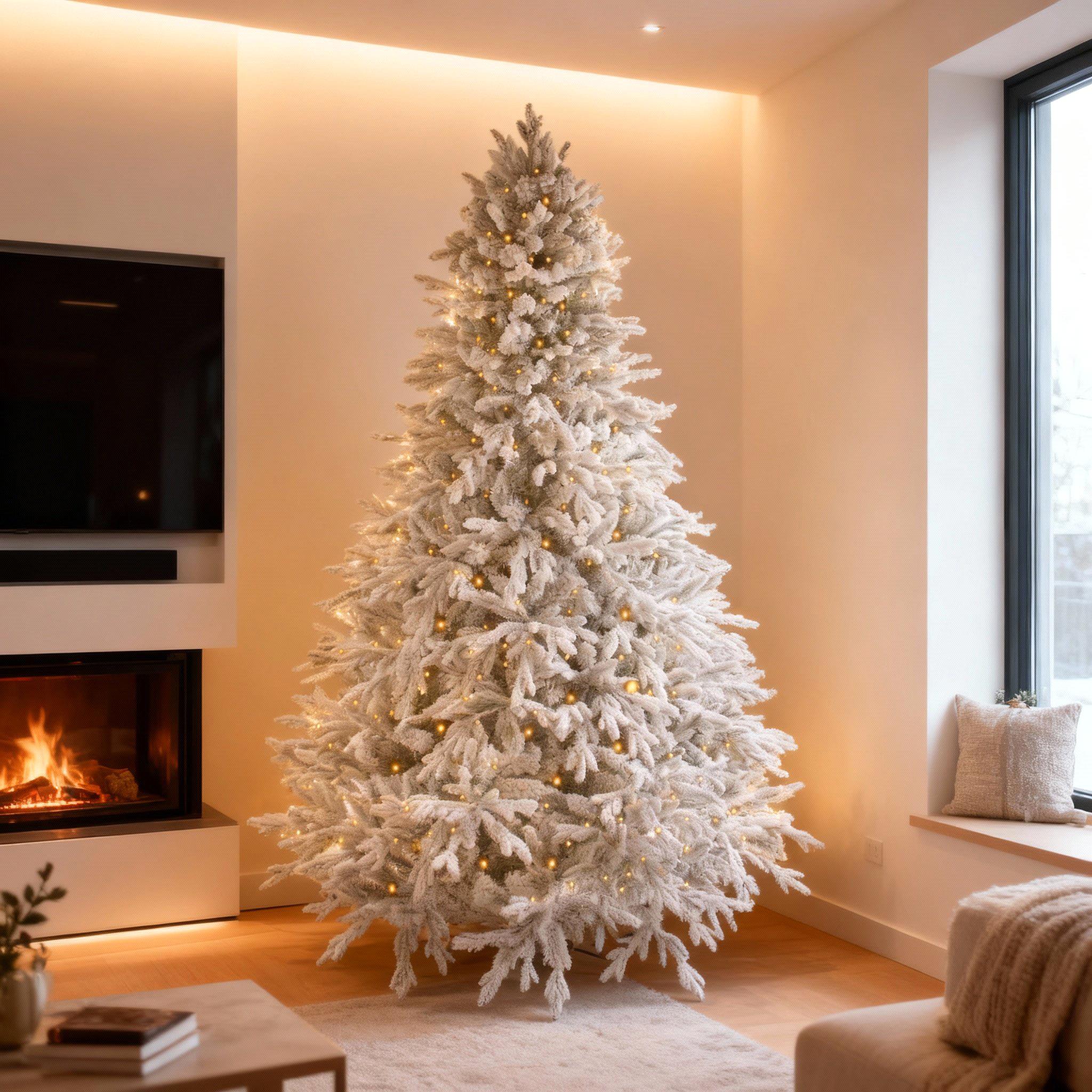 albero di natale nobilis innevato 200 cm con 400 led – 1493 punte (copia)