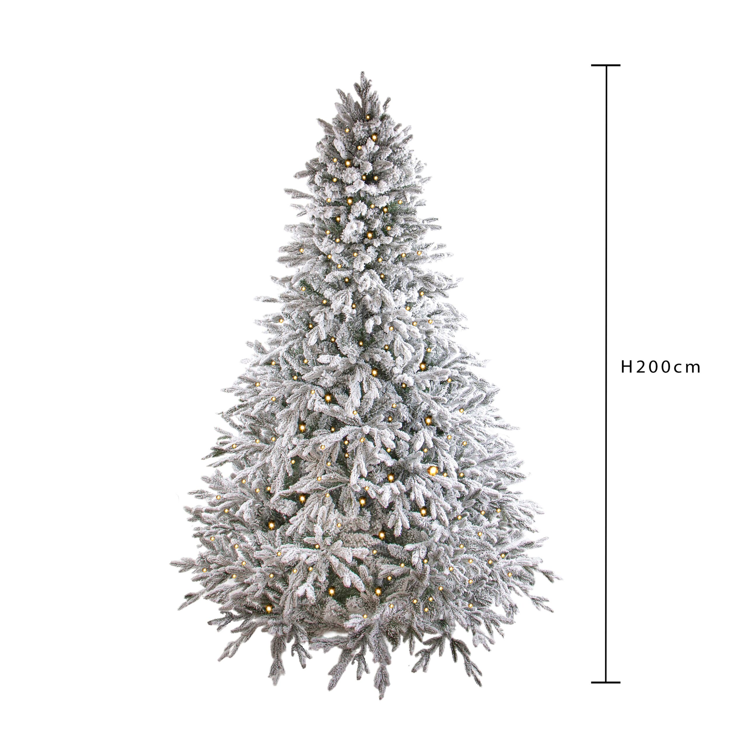 albero di natale nobilis innevato 200 cm con 400 led – 1493 punte (copia)