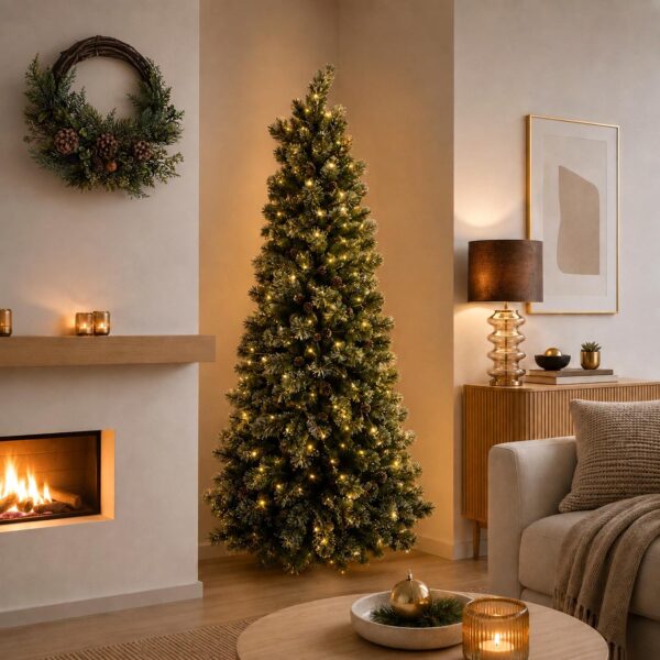albero di natale normandiana 230 cm con 550 led – 2818 rami effetto realistico (copia)