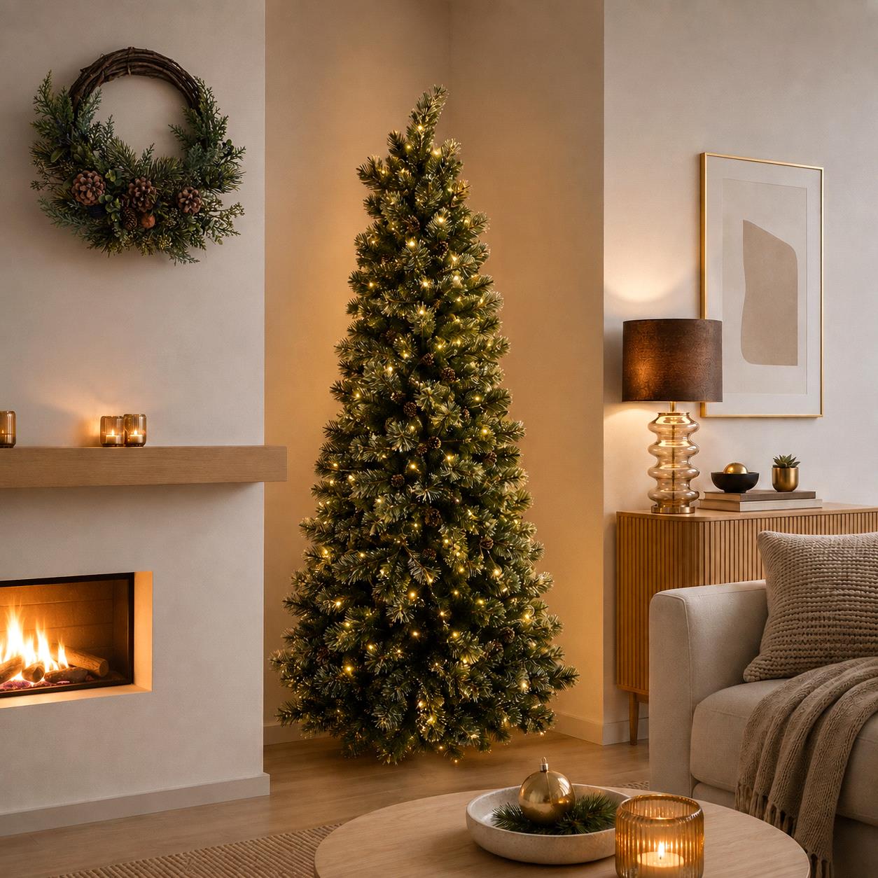 albero di natale normandiana 230 cm con 550 led – 2818 rami effetto realistico (copia)