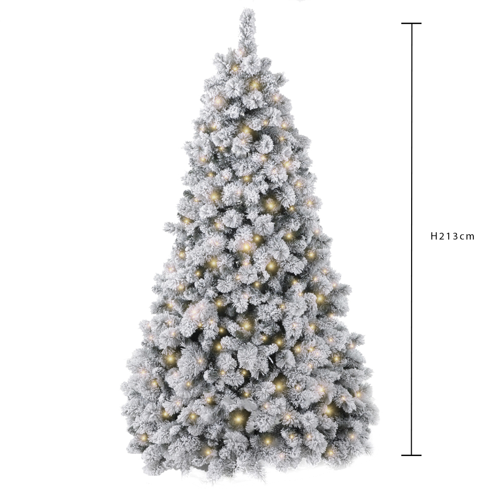 albero di natale innevato 210 cm con micro led β 2786 punte e telecomando (copia)