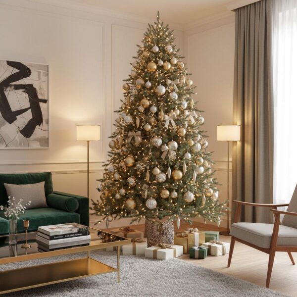 base per albero di natale effetto tronco 45,5 cm – marrone, bianco o grigio (copia)