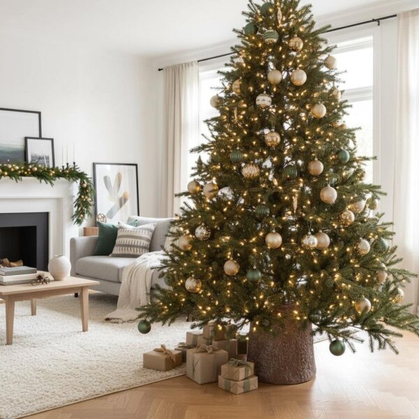 base per albero di natale effetto tronco – marrone bianco o grigio (copia)