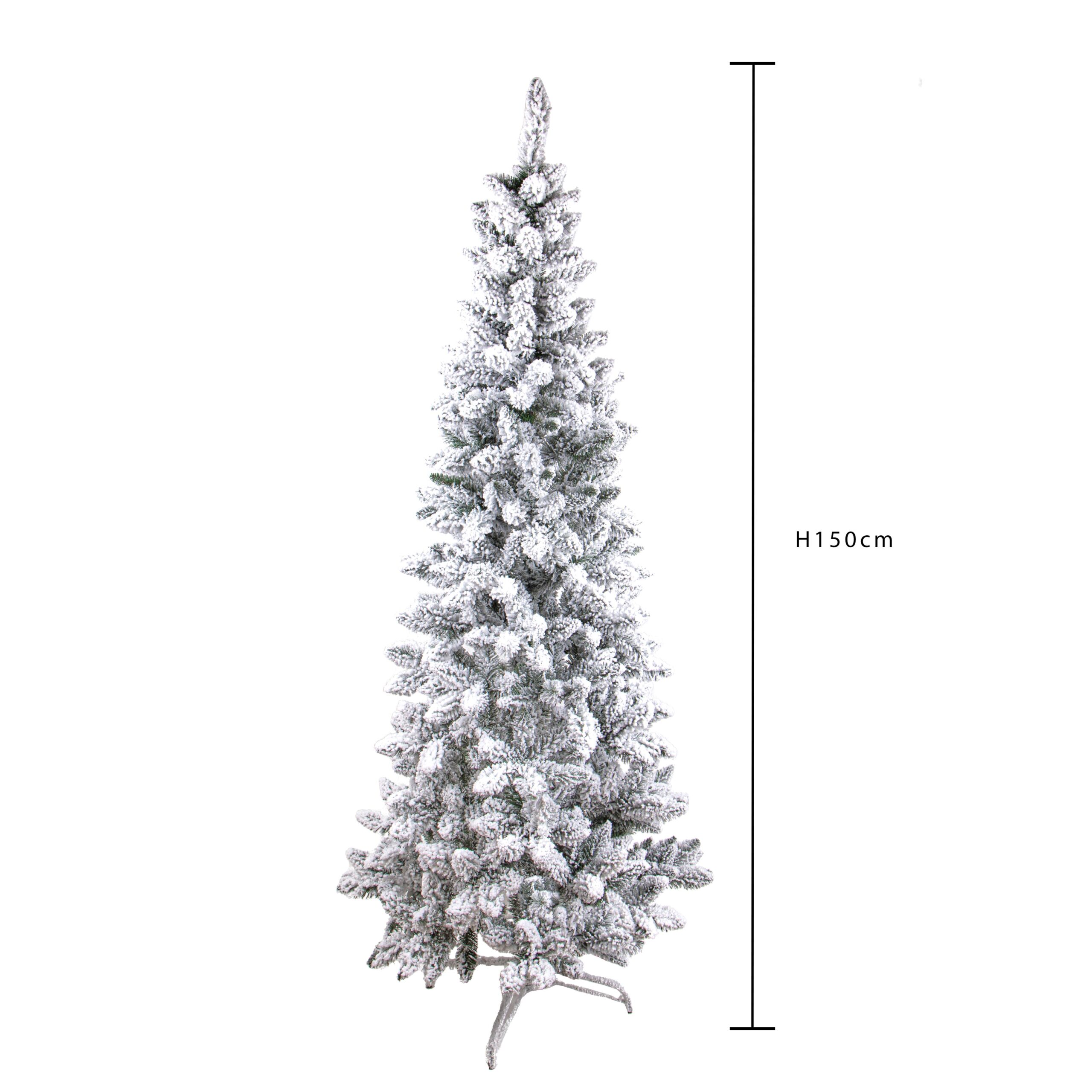 albero di natale slim innevato 150 cm noble – 303 rami (copia)