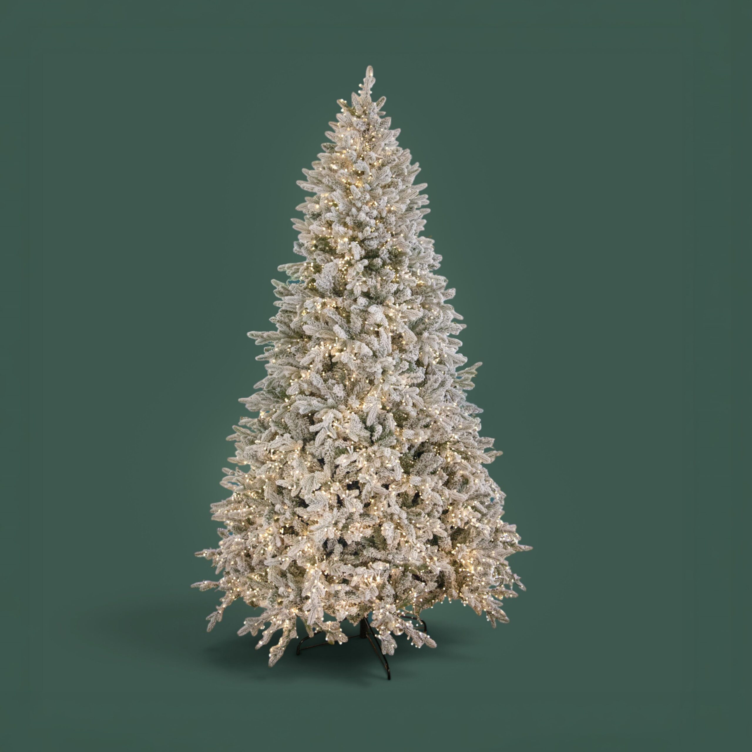 albero di natale primaneve innevato 240 cm con 1980 led – 1326 rami (copia)