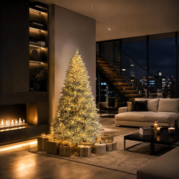 albero di natale primaneve innevato 240 cm con 1980 led – 1326 rami (copia)