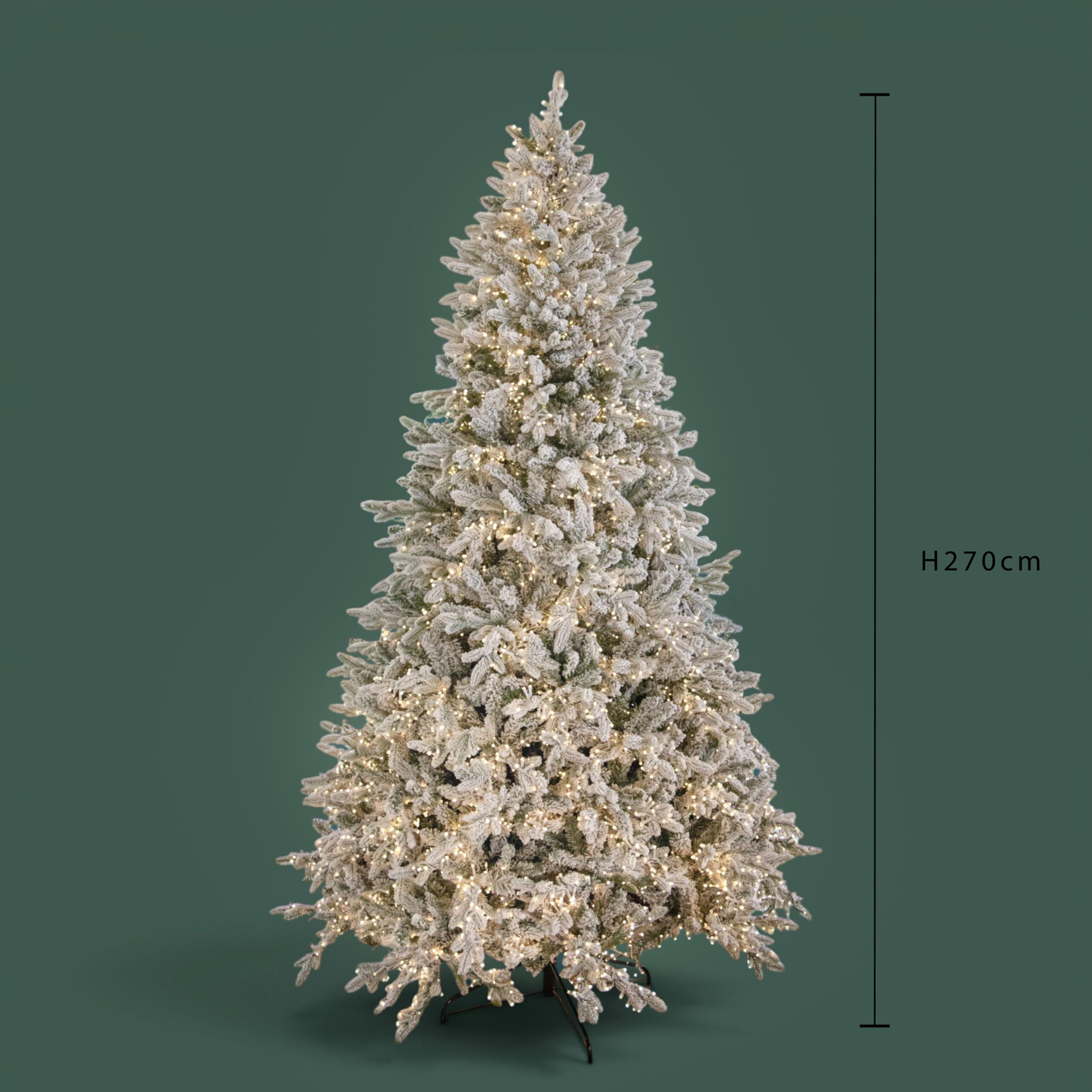 albero di natale primaneve 270 cm con 2230 led – 1806 rami (copia)