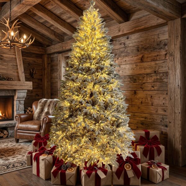 albero di natale innevato 270 cm con 8400 led e telecomando – 4798 rami (copia)