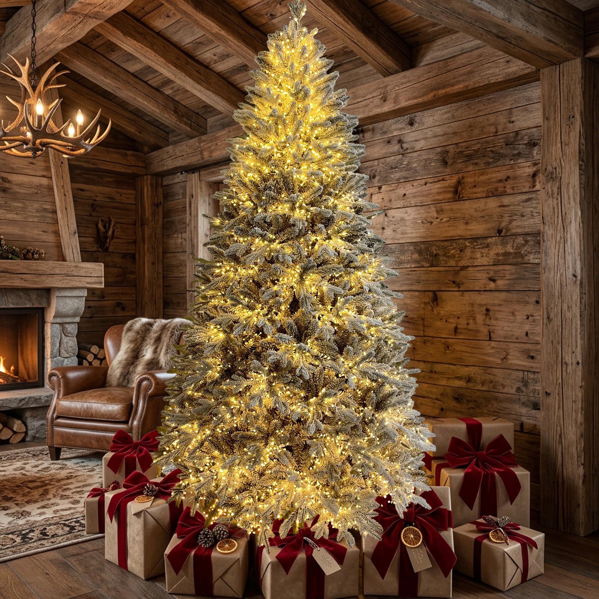 albero di natale innevato 270 cm con 8400 led e telecomando – 4798 rami (copia)