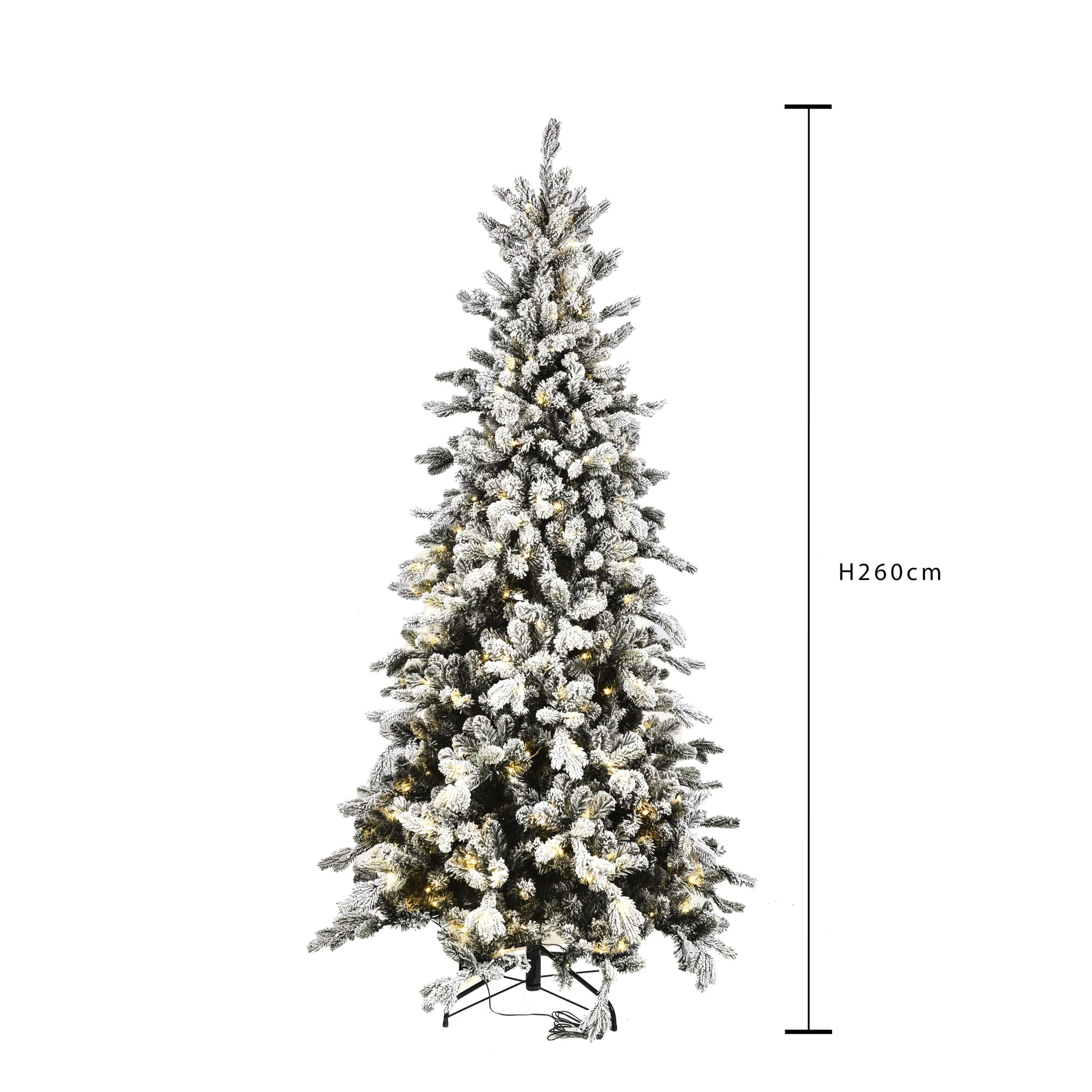 albero di natale abetone innevato con pigne 245 cm – 1893 rami pvc e pe (copia)