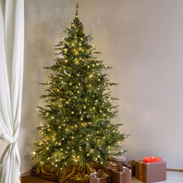 albero di natale 230 cm con 500 led e rami dorati – 920 punte (copia)