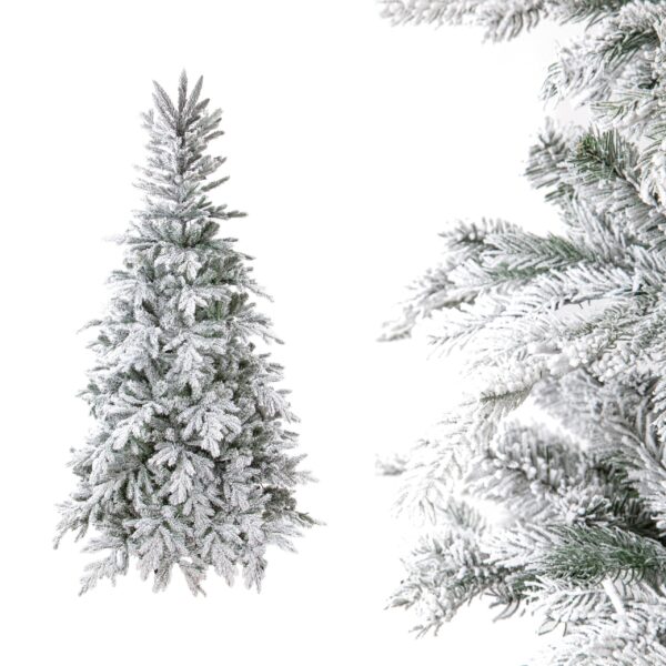 albero di natale innevato 180 cm con pigne – 983 rami in pvc e pe (copia)