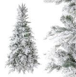 albero di natale slim innevato con pigne 215 cm – 1113 rami pvc e pe (copia)