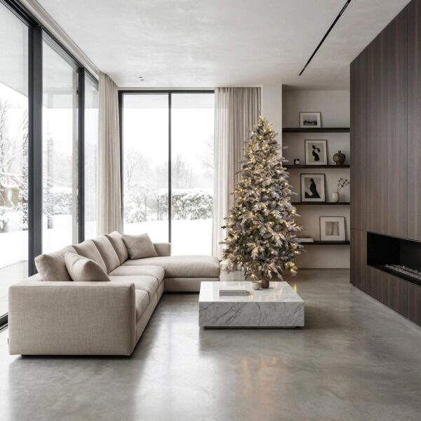 albero di natale cervino innevato 230 cm con 600 led – 1026 rami