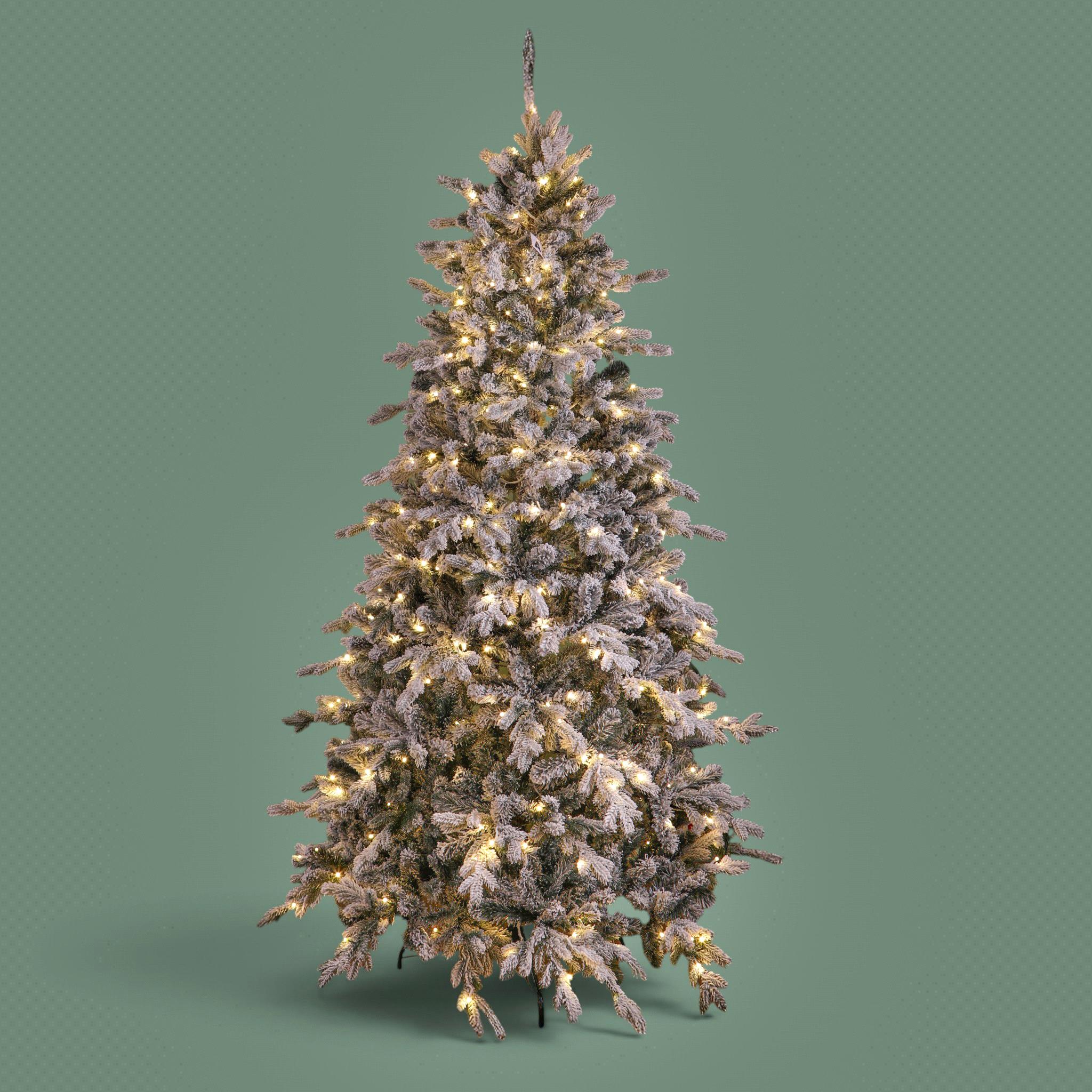 albero di natale innevato 245 cm con 7200 micro led – 3792 rami e telecomando (copia)