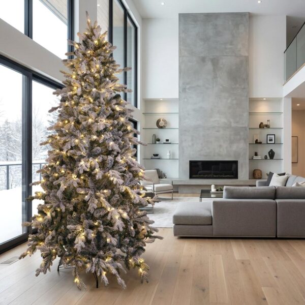 albero di natale innevato 245 cm con 7200 micro led – 3792 rami e telecomando (copia)