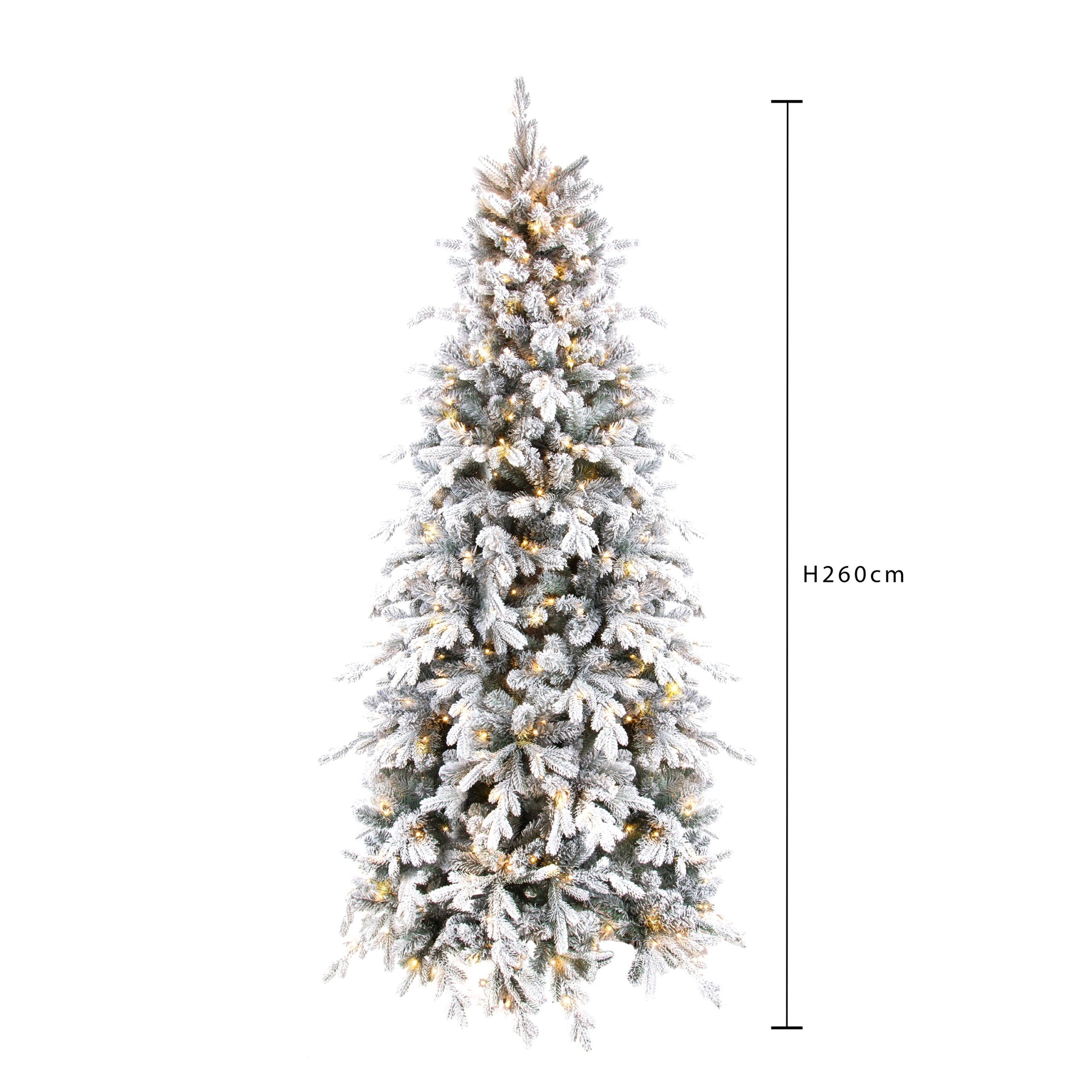 albero di natale innevato 245 cm con 7200 micro led – 3792 rami e telecomando (copia)
