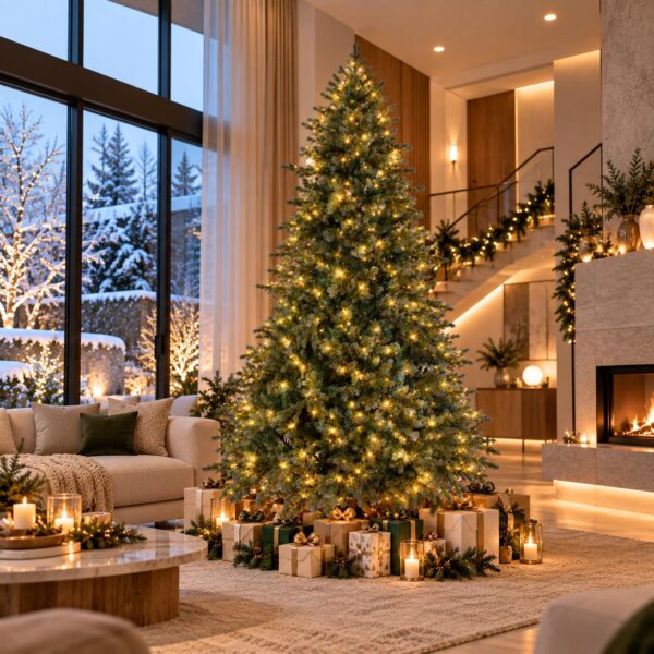 albero di natale artificiale cervino 200 cm con 350 led – 746 rami pe e pvc (copia)