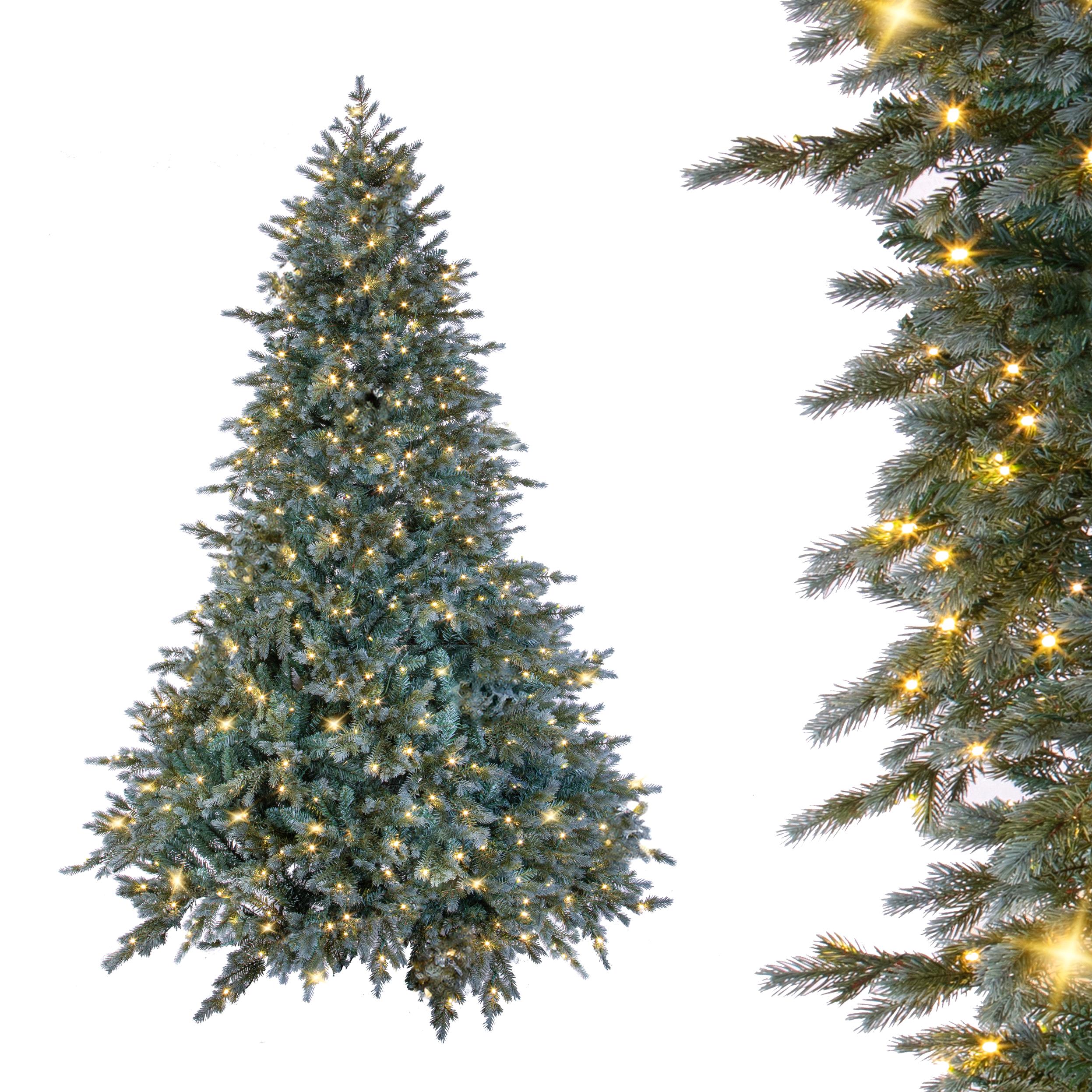 albero di natale artificiale cervino 200 cm con 350 led – 746 rami pe e pvc (copia)